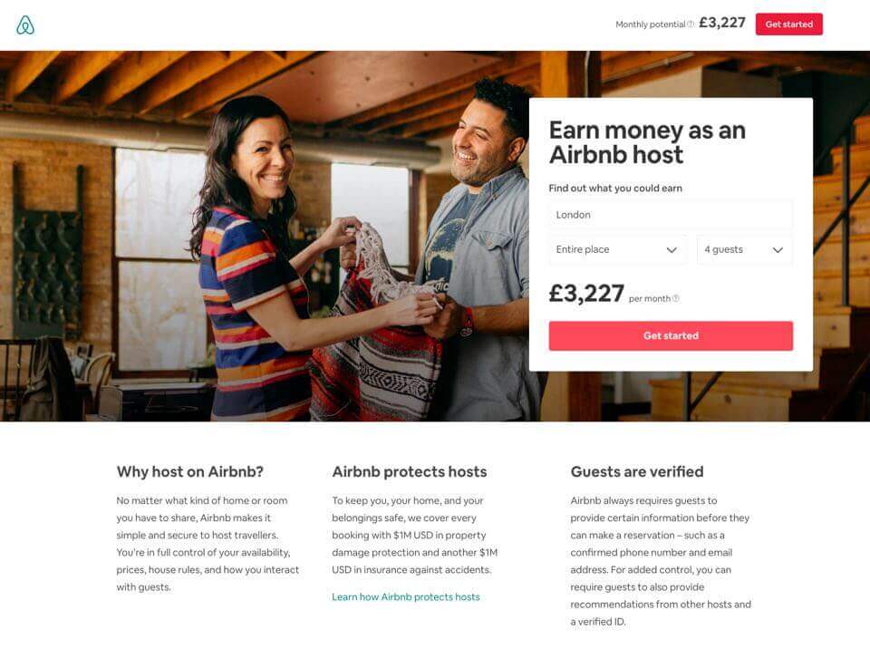 AirBnb Landing page